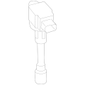 NISSAN 22448-1KC0A Genuine Ignition Coil