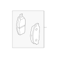 Nissan OEM Rear Brake Pad Kit D4060-1LB0B