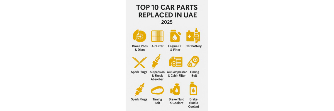 Top 10 Car Parts Most Commonly Replaced in UAE (and How to Choose the Right Ones) Top 10 Car Parts Most Commonly Replaced in UAE (and How to Choose the Right Ones)