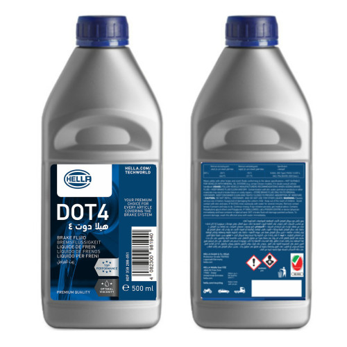 Brake Fluid Hella DOT4 500ml