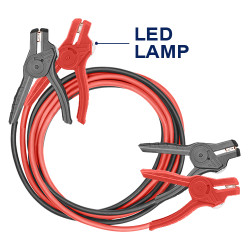 BOOSTER CABLE WITH LAMP CURRENT:600AMP LED SIZE:18X11 EBCEL0601 EMTOP