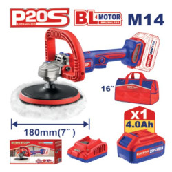 CORDLESS POLISHER 20V SPEED 400-2500RPM M14 ELAP20181 EMTOP