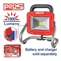 CORDLESS PORTABLE LAMP 20V LED LWL2025 EMTOP