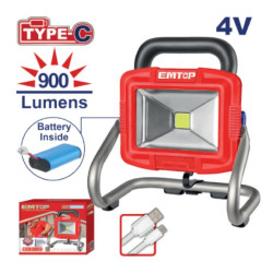 CORDLESS PORTABLE LAMP 3.7V CHARGER TIME:6H ELWL4415 EMTOP
