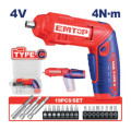 CORDLESS SCREWDRIVER 4V SPEED 240RPM 4N.M ECSR0408 EMTOP