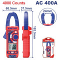DIGITAL AC CLAMP METER DISPLAY : TRUR RMS 4000 COUNTS AC CURRENT:4A/40A/400A EDMR762001 EMTOP