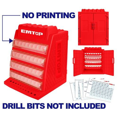 DRILL BITS DISPLAY BOX EPBX12688 EMTOP
