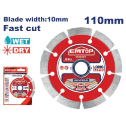 DRY DIAMOND DISC 110(4 3/8'')X20MM EDDC011102 EMTOP