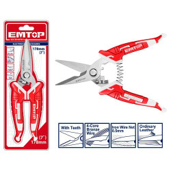 ELECTRICIAN'S SCISSORS SIZE:178MM (7'') ECCT018701 EMTOP