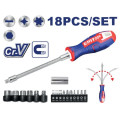 FLEXIBLE SHAFT SCREWDRIVER 18 PCS/SET ESSTFL1802 EMTOP