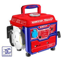 GASOLINE GENERATOR VOLTAGE:220-240V 50HZ OUTPUT:0.8 SPEED:300RPM EGGRR0821 EMTOP