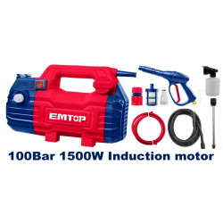 HIGH PRESSURE WASHER VOLTAGE:220-240~50HZ POWER:1500W 100BAR(1450PSI) EHPW1501 EMTOP