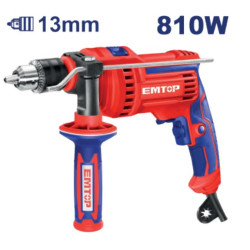 IMPACT DRILL 810W VOLTAGE:220-240~50/60HZ SPEED:0.2800RPM EMDL0811 EMTOP