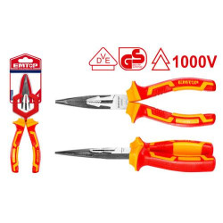 INSULATED LONG NOSE PLIERS SIZE:8''/200MM EPLRL0831 EMTOP