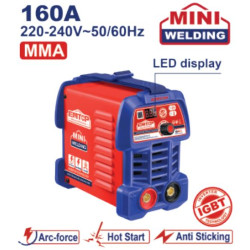 INVERTER MMA WELDING MACHINE VOLTAGE:1~220-240V 50/60HZ CURRENT:15-160A  EWDEM1641 EMTOP