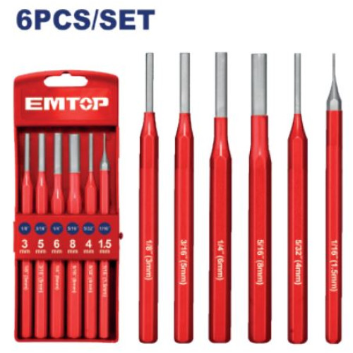 PIN PUNCH 6PCS/SET EMCC8306 EMTOP