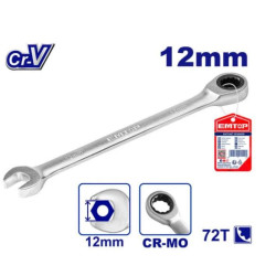 RATCHET SPANNER 12MM ECSPAR121 EMTOP