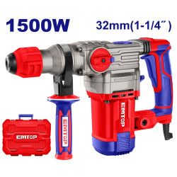 ROTARY HAMMER 1500W VOLTAGE:220-240V~50/60HZ SPEED:950RPM ERHRP1503 EMTOP