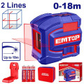 SELF-LEVELING LINE LASER RANGE:0~18M ESLE21503 EMTOP