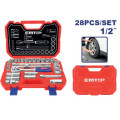 SOCKET SET 1/2'' 28PCS/SET ESKT12281 EMTOP