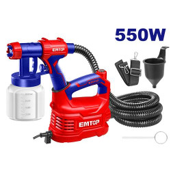 SPRAY GUN 550W VOLTAGE;220-240V~50/60HZ FLOW:850ML/MIN ESGN50001 EMTOP
