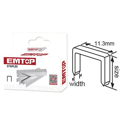 STAPLES 1000PCS 10MM 10X11.3X1.2MM ENAL0210 EMTOP