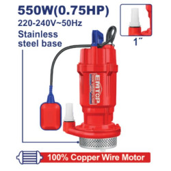 SUBMERSIBLE PUMP 550W(0.75HP) EWPPS05501 EMTOP