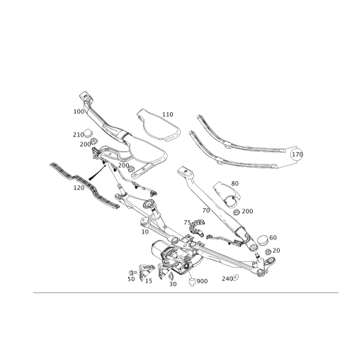 Wiper Blade Rear W231