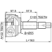 outer cv joint 22x55x25