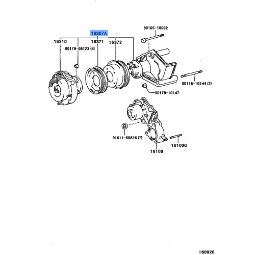 LEX-WATER PUMP BRACKET