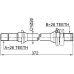 axle half shaft right 26x372x28