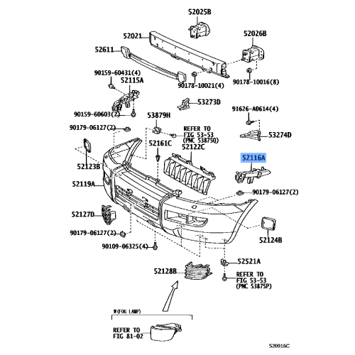 Bracket(L) F  Bumper
