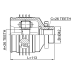 inner cv joint right 26x42x26