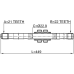 axle half shaft left 21x448.4x22