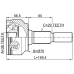 outer cv joint 36x70x29