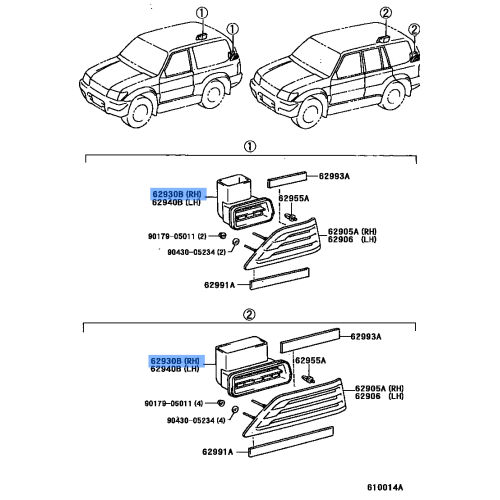 Quarter Duct Assy - Toyota Lexus 62940-12180