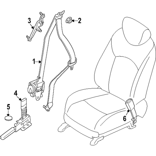 Belt Assy-Tongue, Pretens
