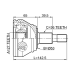 outer cv joint 27x53x36