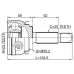 outer cv joint 23x55x25