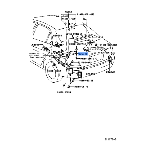 TOYOTA 62940-06030 Duct Assembly, Quarter Vent