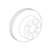 GENERAL MOTORS 23195438 Rear Disc Brake Rotor