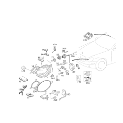 Front Turn Signal Light Bulb Holder - Mercedes-Benz ML320 W164 W203 W211 C209 A0018261982