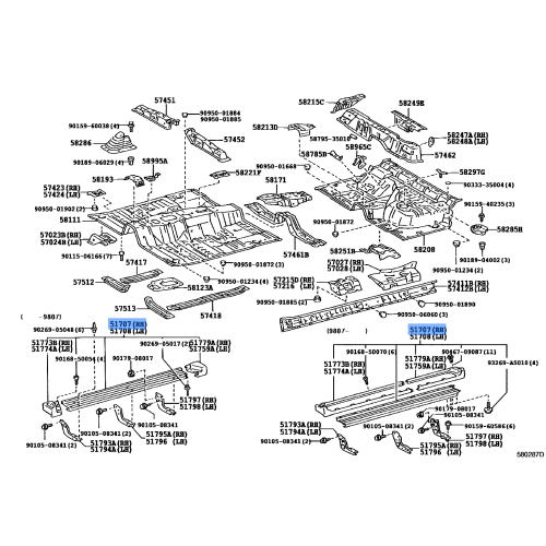 Toyota Step Sub-Assy, RH 51770-60032
