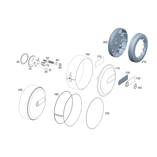 Spare Wheel Cover Mounting Plate with Star - Mercedes-Benz G-Class W463A