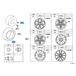 OEM Wheel Lug Stud Hub 12x1.5 + Lug Nut Chrome Fits Lexus Toyota