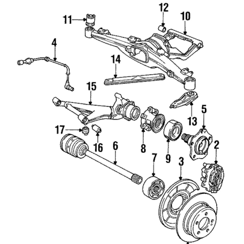 Brake Disc - BMW E32 735i 735iL (300x12mm)