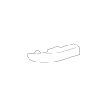 Genuine OEM Rear Driver Left Bumper Cover Reflector - BMW X3 (E83) 2007-2010