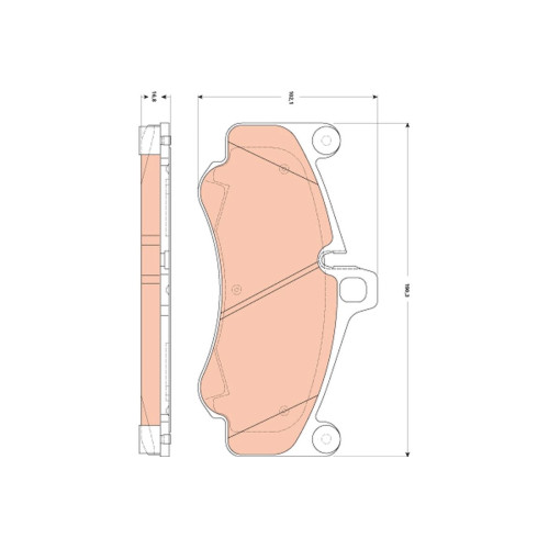 Pad Sub Set,Rr Calip