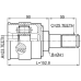 inner cv joint left 23x41x25