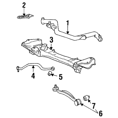 Control Arm Bush Upper Front Axle  For Bmw   31121136605